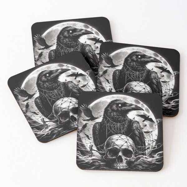 Item preview, Dark Goth Crow Art designed and sold by TheDarkWardrobe.