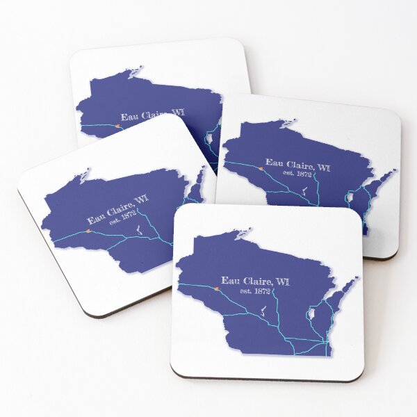 Item preview, Eau Claire, WI [Blue] designed and sold by PhilbonianDezin.