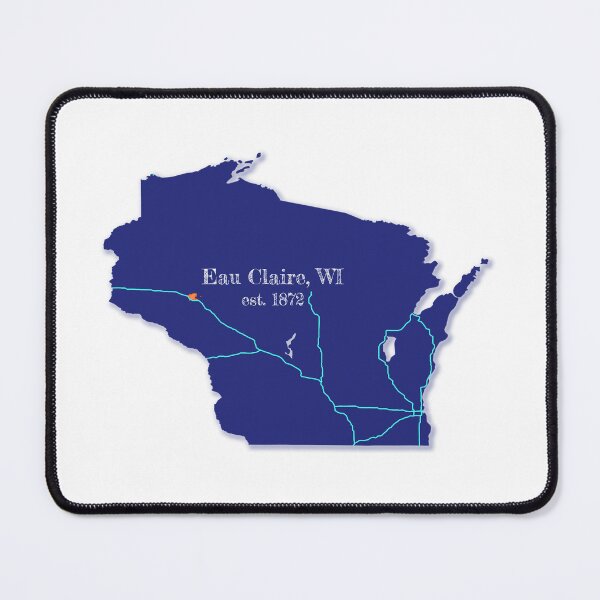 Item preview, Eau Claire, WI [Blue] designed and sold by PhilbonianDezin.