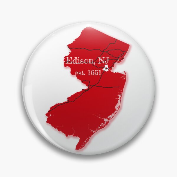Item preview, Edison, NJ [Red] designed and sold by PhilbonianDezin.