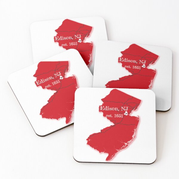 Item preview, Edison, NJ [Red] designed and sold by PhilbonianDezin.