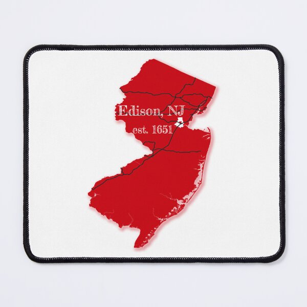 Item preview, Edison, NJ [Red] designed and sold by PhilbonianDezin.