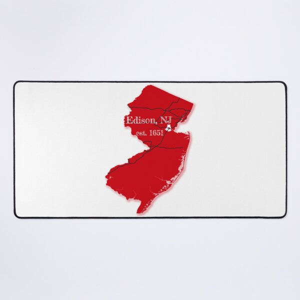 Item preview, Edison, NJ [Red] designed and sold by PhilbonianDezin.