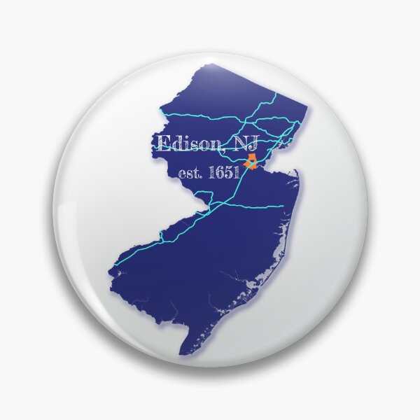 Item preview, Edison, NJ [Blue] designed and sold by PhilbonianDezin.