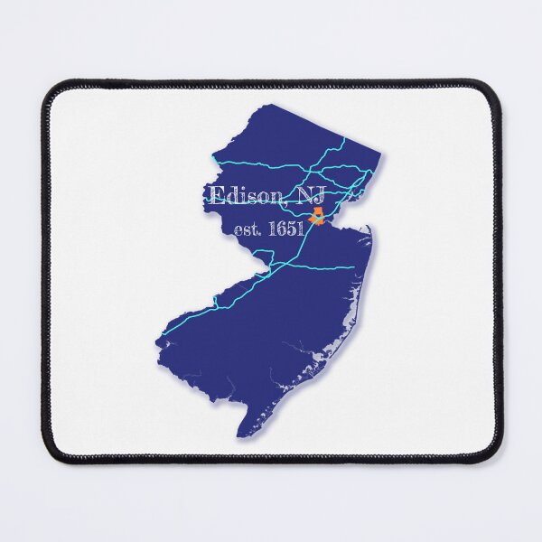 Item preview, Edison, NJ [Blue] designed and sold by PhilbonianDezin.
