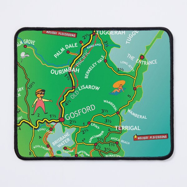 Item preview, Central Coast N.S.W Australia MAP designed and sold by ASKEW GRAPHICS.