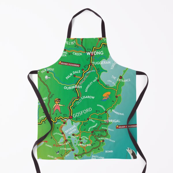 Item preview, Central Coast N.S.W Australia MAP designed and sold by ASKEW GRAPHICS.