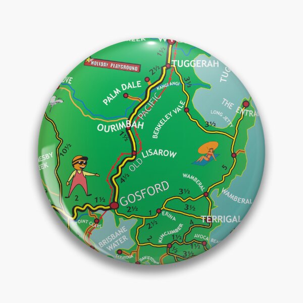 Item preview, Central Coast N.S.W Australia MAP designed and sold by ASKEW GRAPHICS.