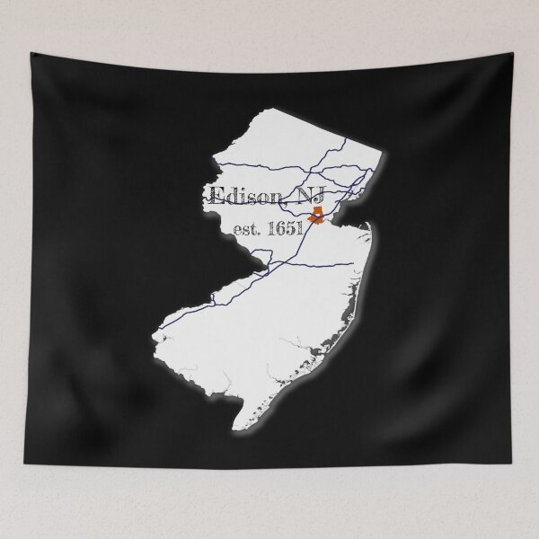Item preview, Edison, NJ [White] designed and sold by PhilbonianDezin.