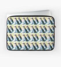 Painterly penguin repeat pattern Laptop Sleeve