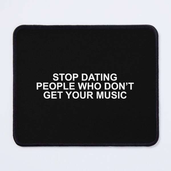 Item preview, STOP DATING PEOPLE WHO DON'T GET YOUR MUSIC WHITE - BAD BUNNY designed and sold by nostaumusic.