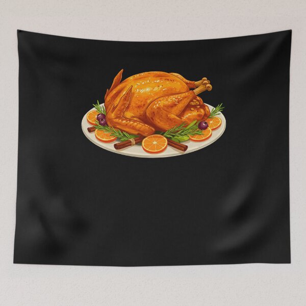 Item preview, Thanksgiving Roast Turkey Plate designed and sold by TalalosART.