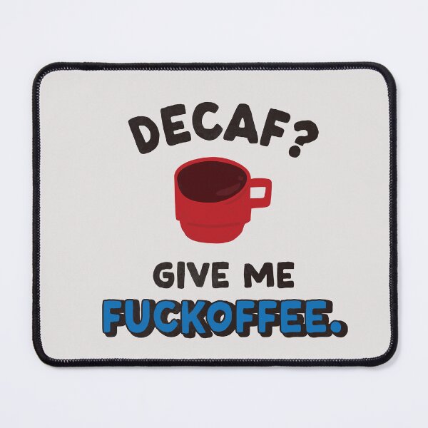 Item preview, Funny Coffee Quote – “Decaf? Give Me Fuckoffee” Bold Red Mug Design designed and sold by cpop-studio.