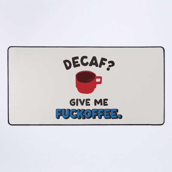 Item preview, Funny Coffee Quote – “Decaf? Give Me Fuckoffee” Bold Red Mug Design designed and sold by cpop-studio.