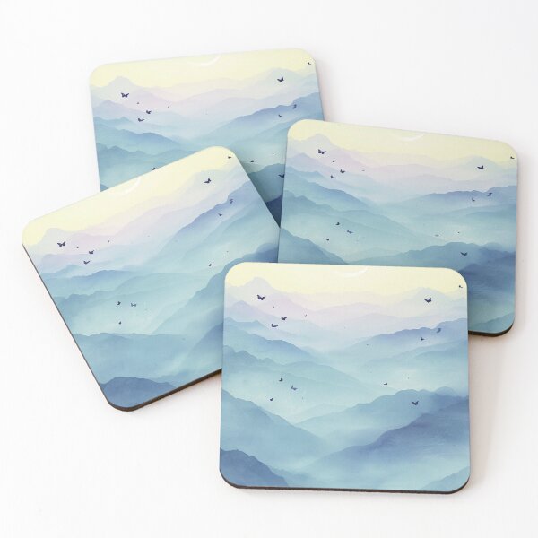 Item preview, Surreal colorful mountain pattern designed and sold by saly55887.