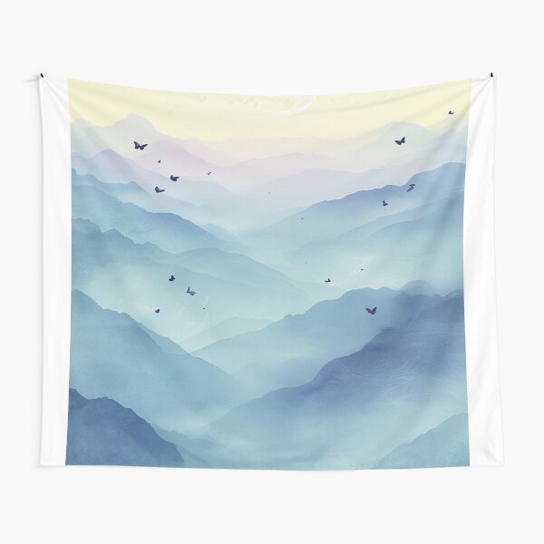 Item preview, Surreal colorful mountain pattern designed and sold by saly55887.