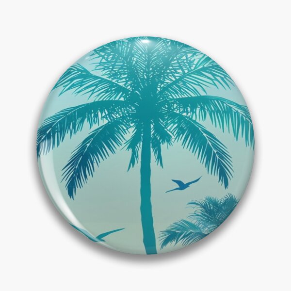 Item preview, Surreal blue palm pattern designed and sold by saly55887.