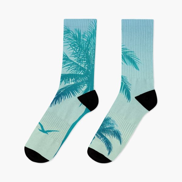 Item preview, Surreal blue palm pattern designed and sold by saly55887.