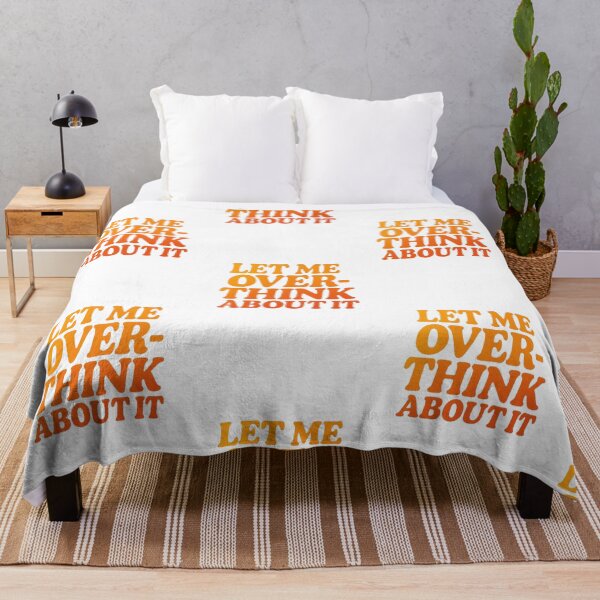 Item preview, Let Me Overthink About It – Funny Overthinking Quote Design designed and sold by MoodMerchShop.