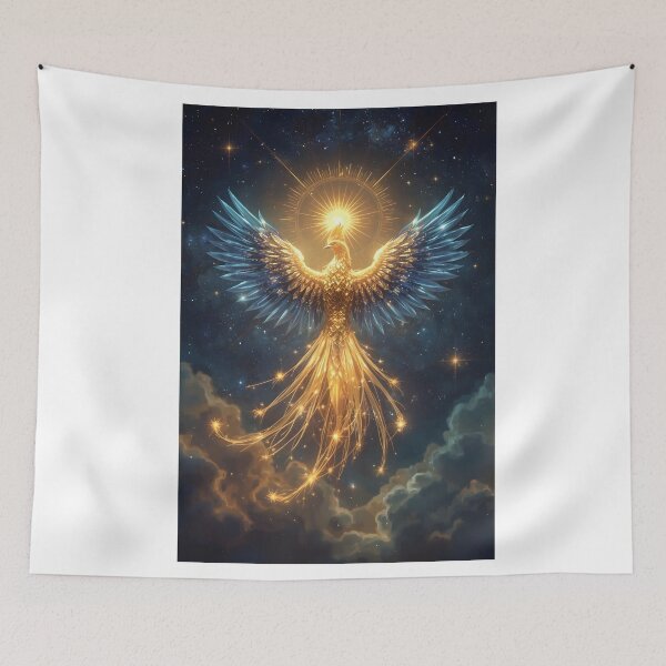 Item preview, Golden Phoenix, Mythical Creature, Fantasy Animal designed and sold by The Dream Lab.