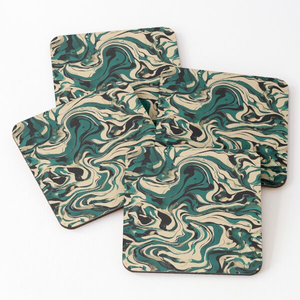 Item preview, Camouflage pattern in olive green in beige designed and sold by saly55887.