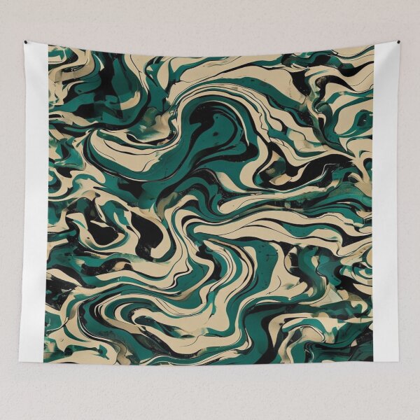 Item preview, Camouflage pattern in olive green in beige designed and sold by saly55887.