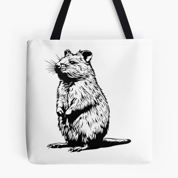 Item preview, Charming Quokka – Black and White Aussie Icon designed and sold by ExtinctAnimals.