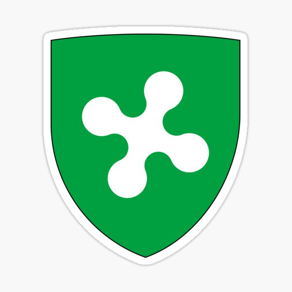 Coat of Arms of Lombardy, Italy Sticker