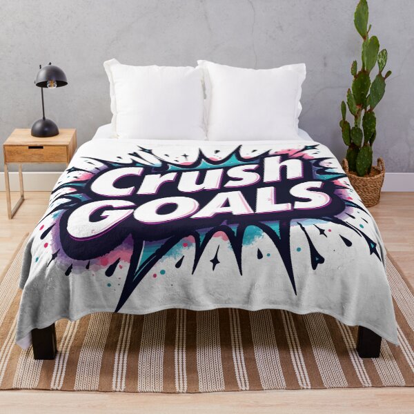 Item preview, Crush Goals — Motivational Fitness & Hustle Typography Design designed and sold by Dreambytes.