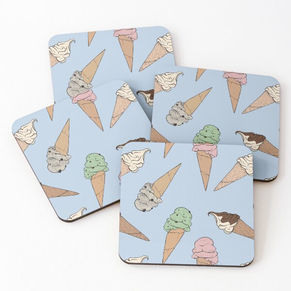 Item preview, Ice Cream Cone Pattern designed and sold by Lampblack and Bone.