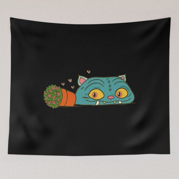Item preview, Demon Hunter Tiger Embroidery - derpy tiger designed and sold by ThamirArtistry.