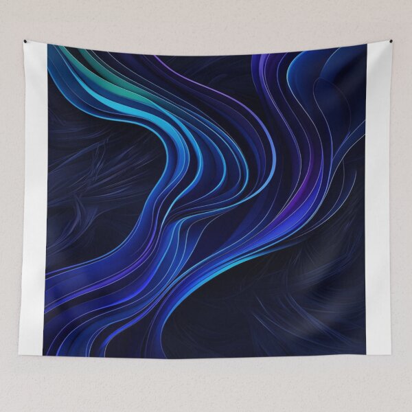 Item preview, Blue wave pattern designed and sold by saly55887.