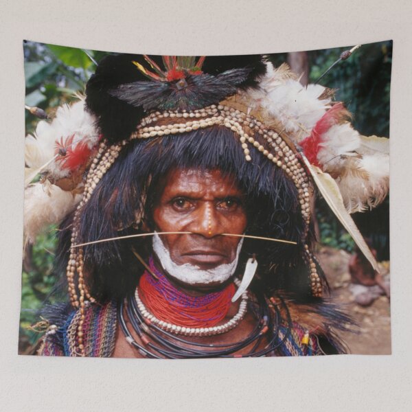 Item preview, Papua New Guinea Villager Traditional Spirit Dancer Photo designed and sold by DEC02.