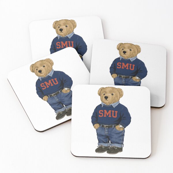 Item preview, SMU southern methodist university vintage preppy teddy bear designed and sold by seaysaltcreates.