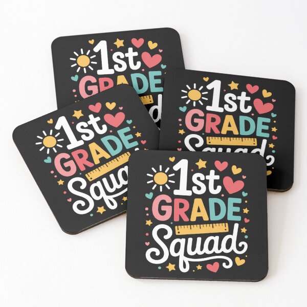 Item preview, 1st First Grade Squad Student Teacher Back To School designed and sold by brynatshop.