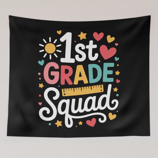 Item preview, 1st First Grade Squad Student Teacher Back To School designed and sold by brynatshop.