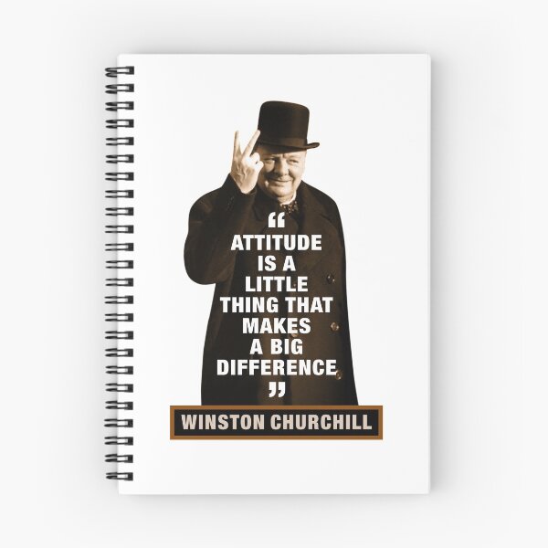 Item preview, Winston Churchill  "Attitude Is A Little Thing That Makes A Big Difference" designed and sold by TIGERDAVER.