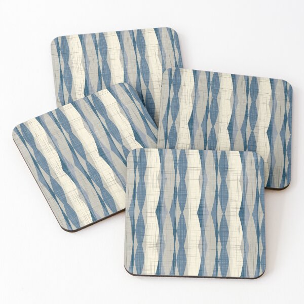 Item preview, Ocean Sands Retro Bark Cloth Modern Seamless Repeat designed and sold by Sharon Schwalbe.