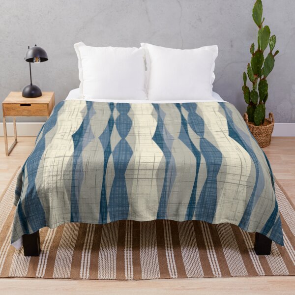 Item preview, Ocean Sands Retro Bark Cloth Modern Seamless Repeat designed and sold by Sharon Schwalbe.