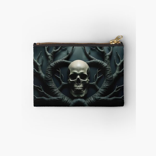 Item preview, Mystical Skull With Dark Tree Branches in a Gothic Atmosphere designed and sold by Rue Market.
