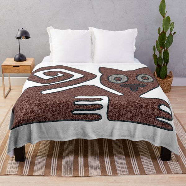 Item preview, Abstract Mexican mosaic tile stone cat flat stamp design designed and sold by DaveDanchuk.