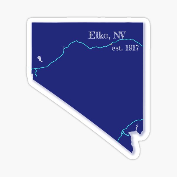 Item preview, Elko, NV [Blue] designed and sold by PhilbonianDezin.