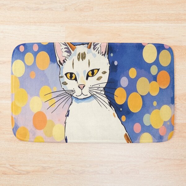 Item preview, Cat with colorful background designed and sold by saly55887.