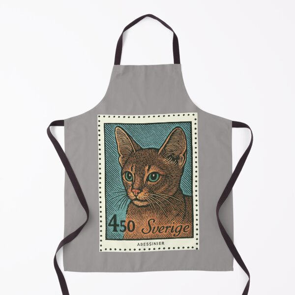 Item preview, Sweden Abyssinian Cat Stamp Poster designed and sold by retrographics.