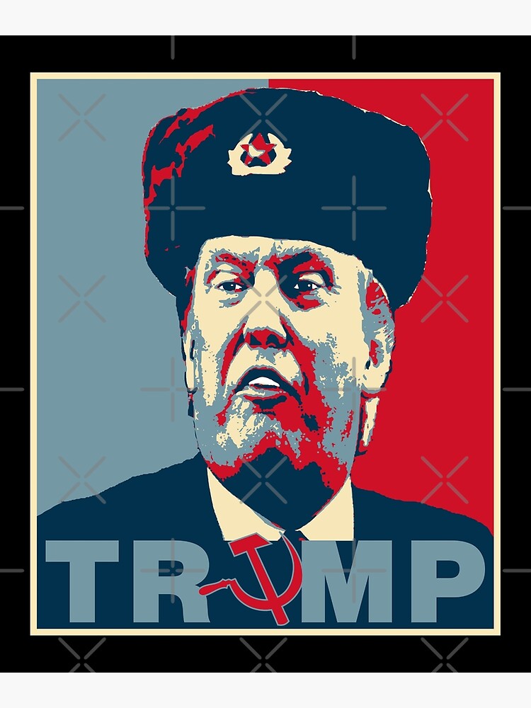 Thumbnail 2 of 2, Postcard, Trump Russia Poster T-Shirts and Stickers designed and sold by EthosWear.