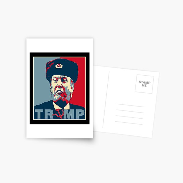 Trump Russia Poster T-Shirts and Stickers Postcard