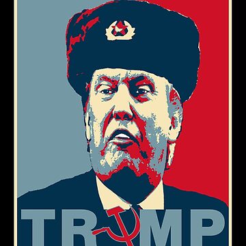 Artwork thumbnail, Trump Russia Poster T-Shirts and Stickers by EthosWear