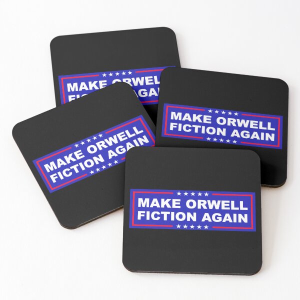 Item preview, Make Orwell Fiction Again designed and sold by Cat Lady Designs.