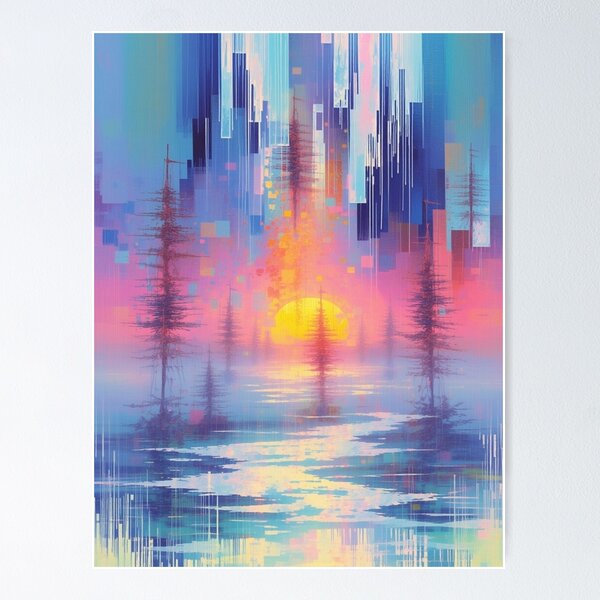 Item preview, Surreal sunrise view designed and sold by saly55887.