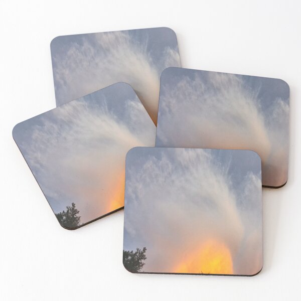Item preview, Orange and White Glow In The Sky designed and sold by Demetria Matthews.